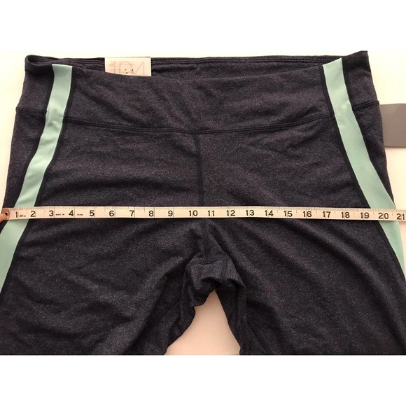 GAP Fit Capri Leggings XXL, Heathered Navy and Aqua - Picture 10 of 15